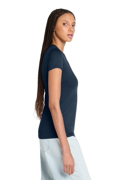 Navy BELLA+CANVAS Women's Slim Fit Tee. BC6004