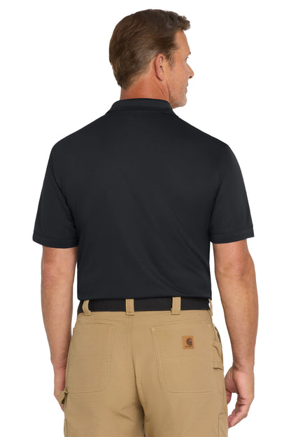 Navy Blue CornerStone Industrial Snag-Proof Pique Pocket Polo. CS4020P plain