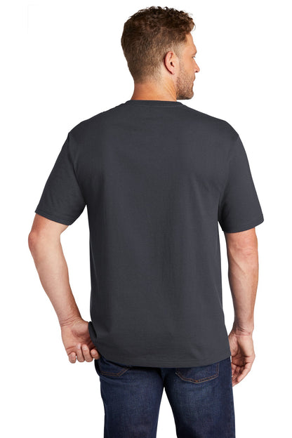 Navy Blue CornerStone Workwear Pocket Tee CS430 plain