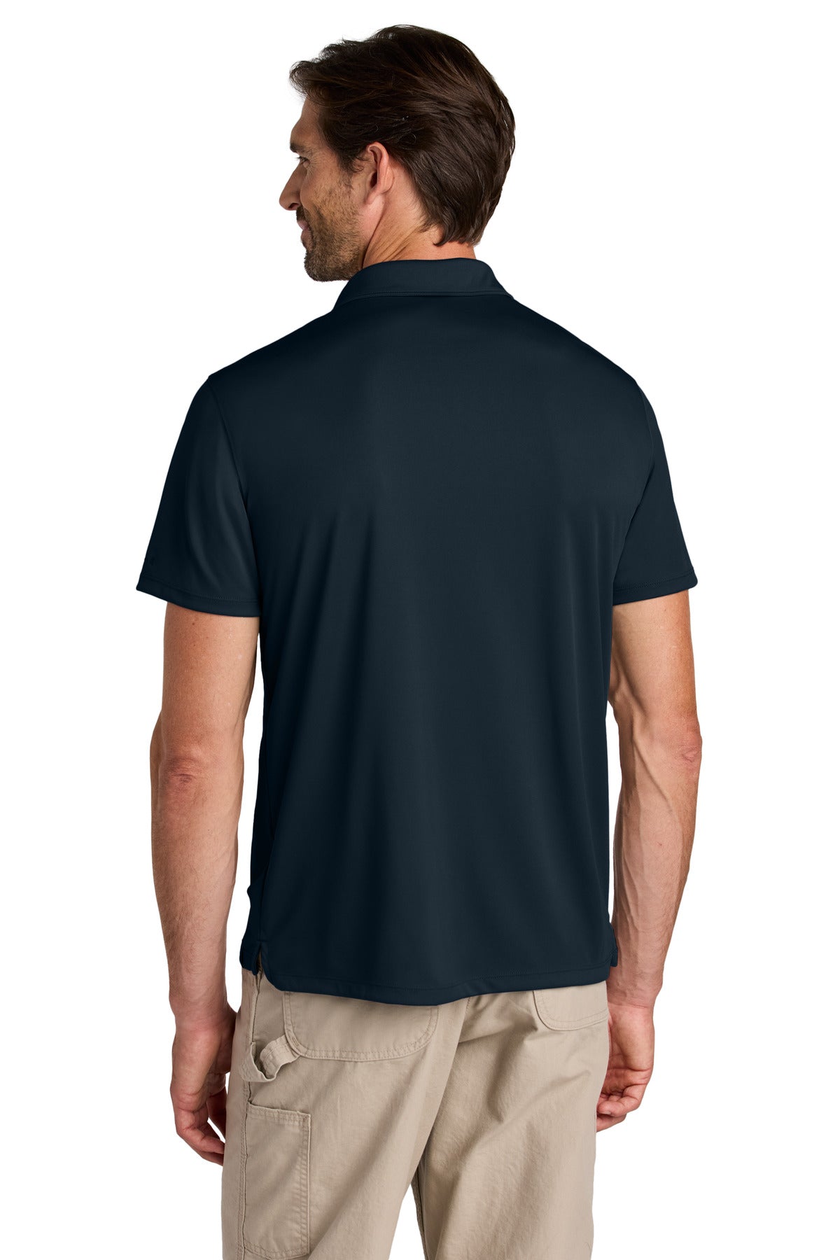 Navy Carhartt Force Sun Defender Polo CT106899 plain