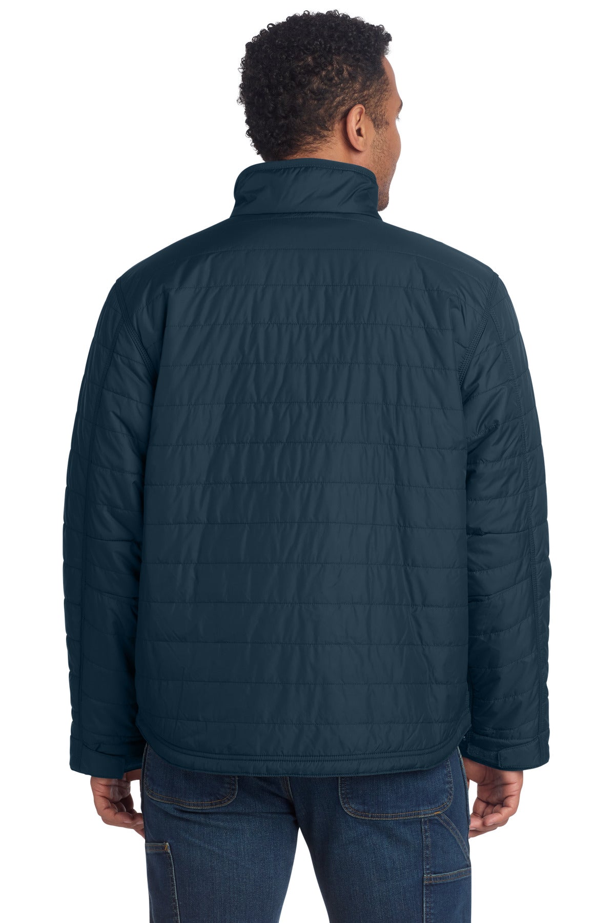 Navy Carhartt Gilliam Jacket. CT102208 plain