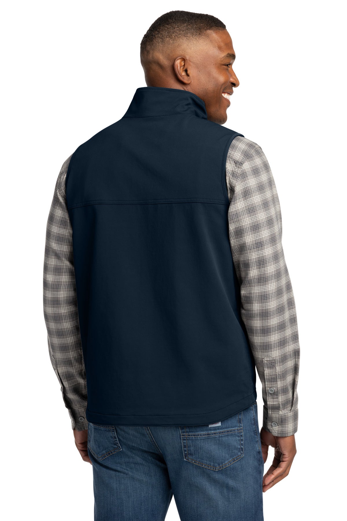 Navy Carhartt Super Dux Soft Shell Vest CT105535 plain