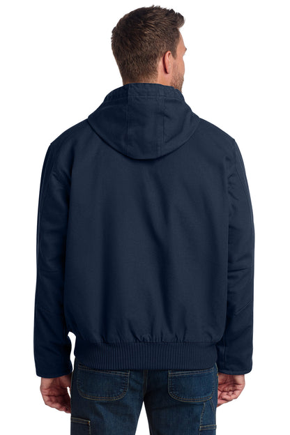 Navy Carhartt Washed Duck Active Jac. CT104050 plain