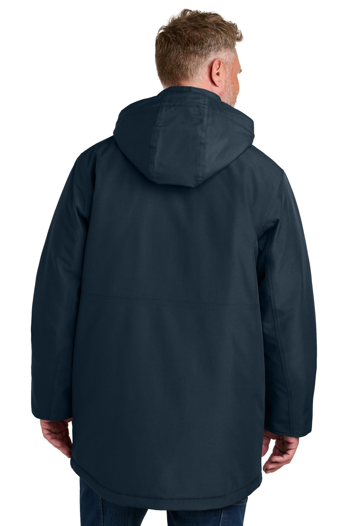 Navy CornerStone Elements Insulated Parka CSJ10 plain