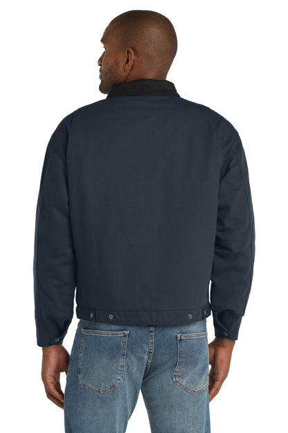 Navy CornerStone Tall Duck Cloth Work Jacket. TLJ763 plain
