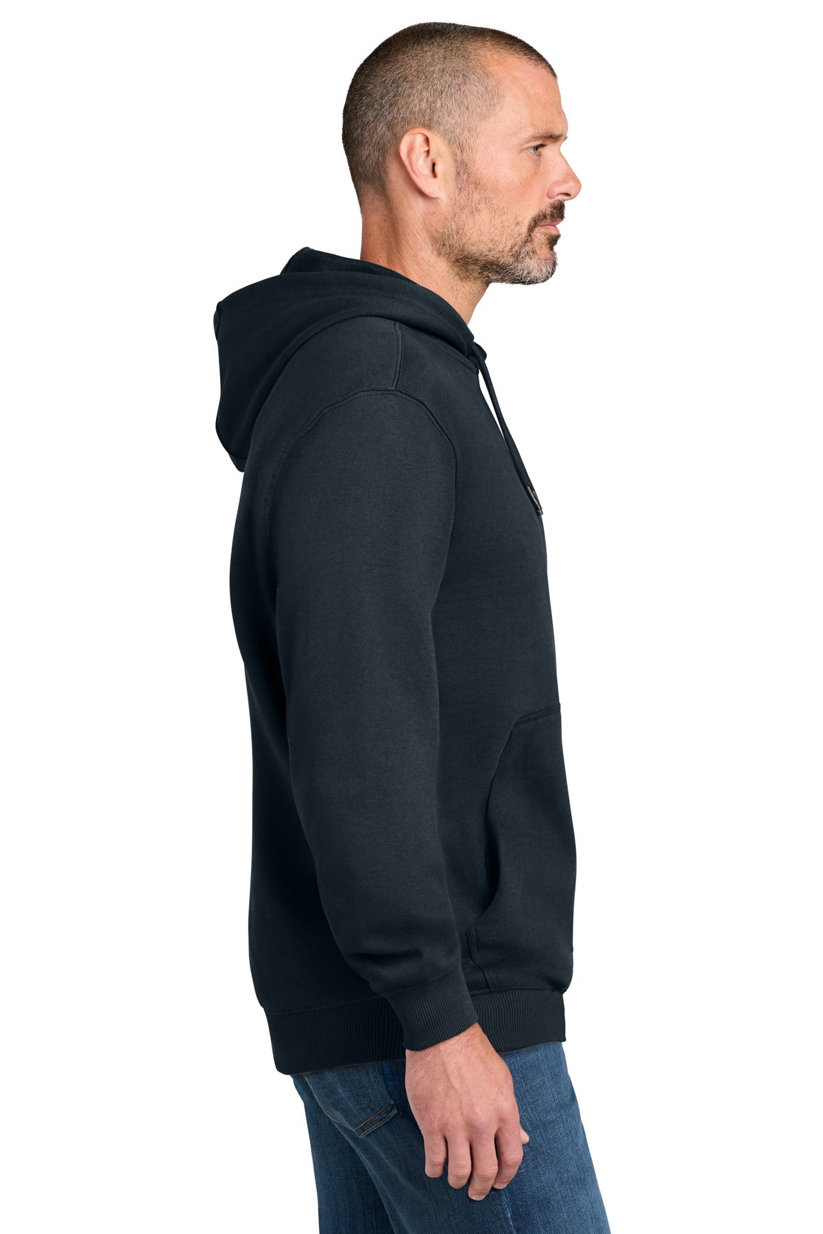 Navy CornerStone Tough Fleece Pullover Hoodie CSF630 plain