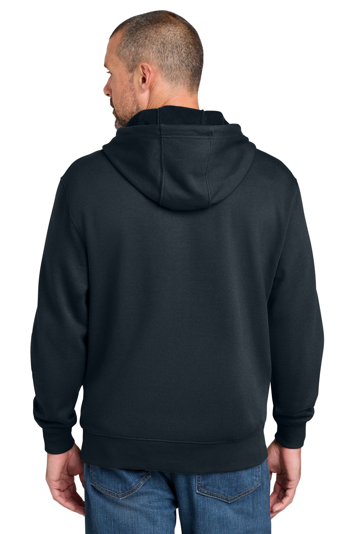Navy CornerStone Tough Fleece Pullover Hoodie CSF630 plain