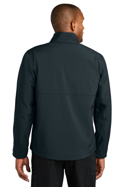 Navy CornerStone Workwear Soft Shell CSJ70 plain