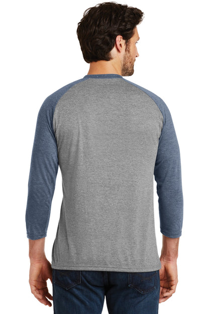 Navy Fr/Gry Fr District Perfect Tri 3/4-Sleeve Raglan. DM136 plain
