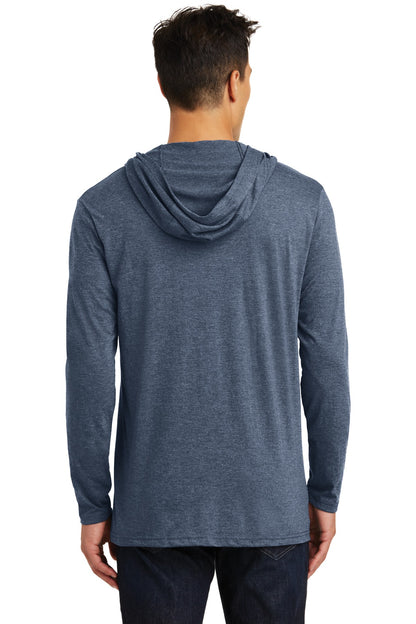 Navy Frost District Perfect Tri Long Sleeve Hoodie. DM139 plain