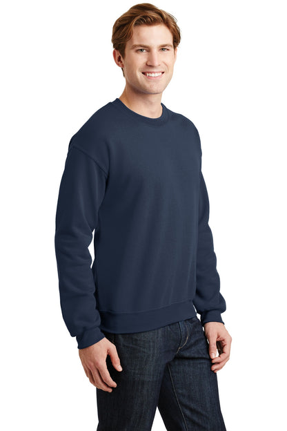 Navy Gildan Heavy Blend Crewneck Sweatshirt. 18000 plain