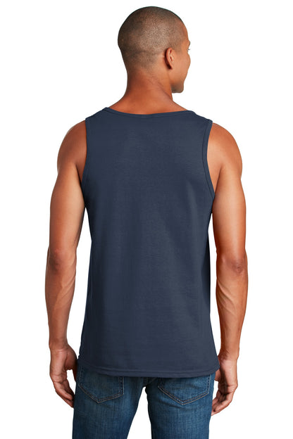 Navy Gildan Heavy Cotton Tank Top. G5200 plain