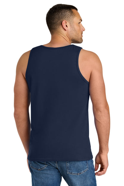 Navy Gildan Heavy Cotton Tank Top. G5200 plain