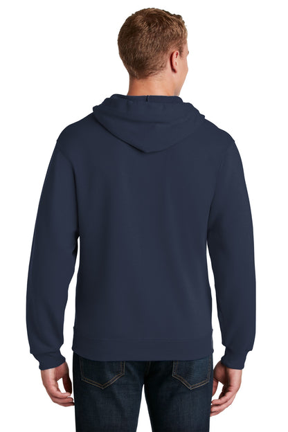 Navy Jerzees - NuBlend Full-Zip Hooded Sweatshirt. 993M plain