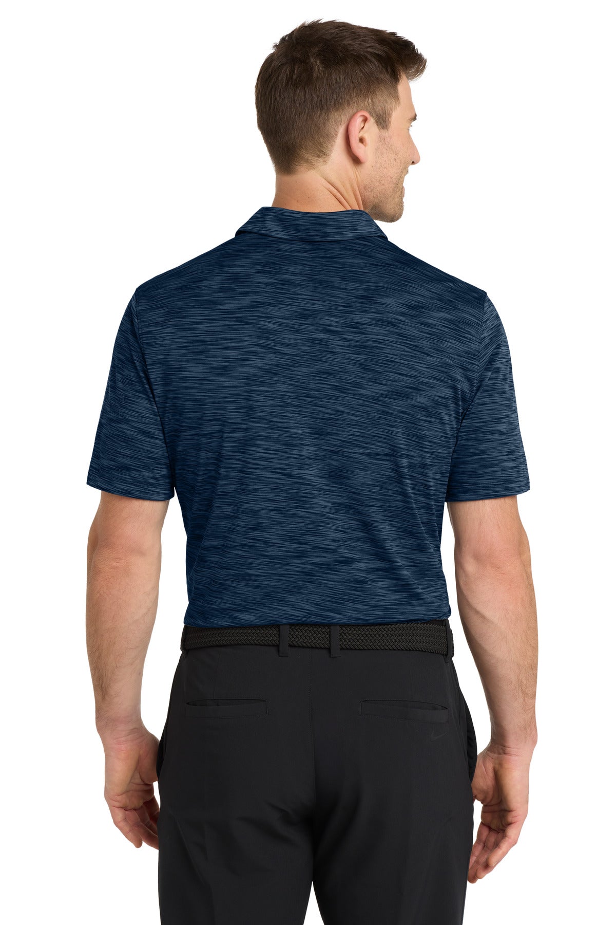 Navy Nike Dri-FIT Vapor Space Dyed Polo NKDC2109 plain