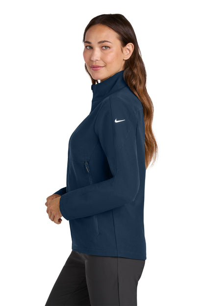 Navy Nike Women's Full-Zip Soft Shell Jacket NKHM7937 plain