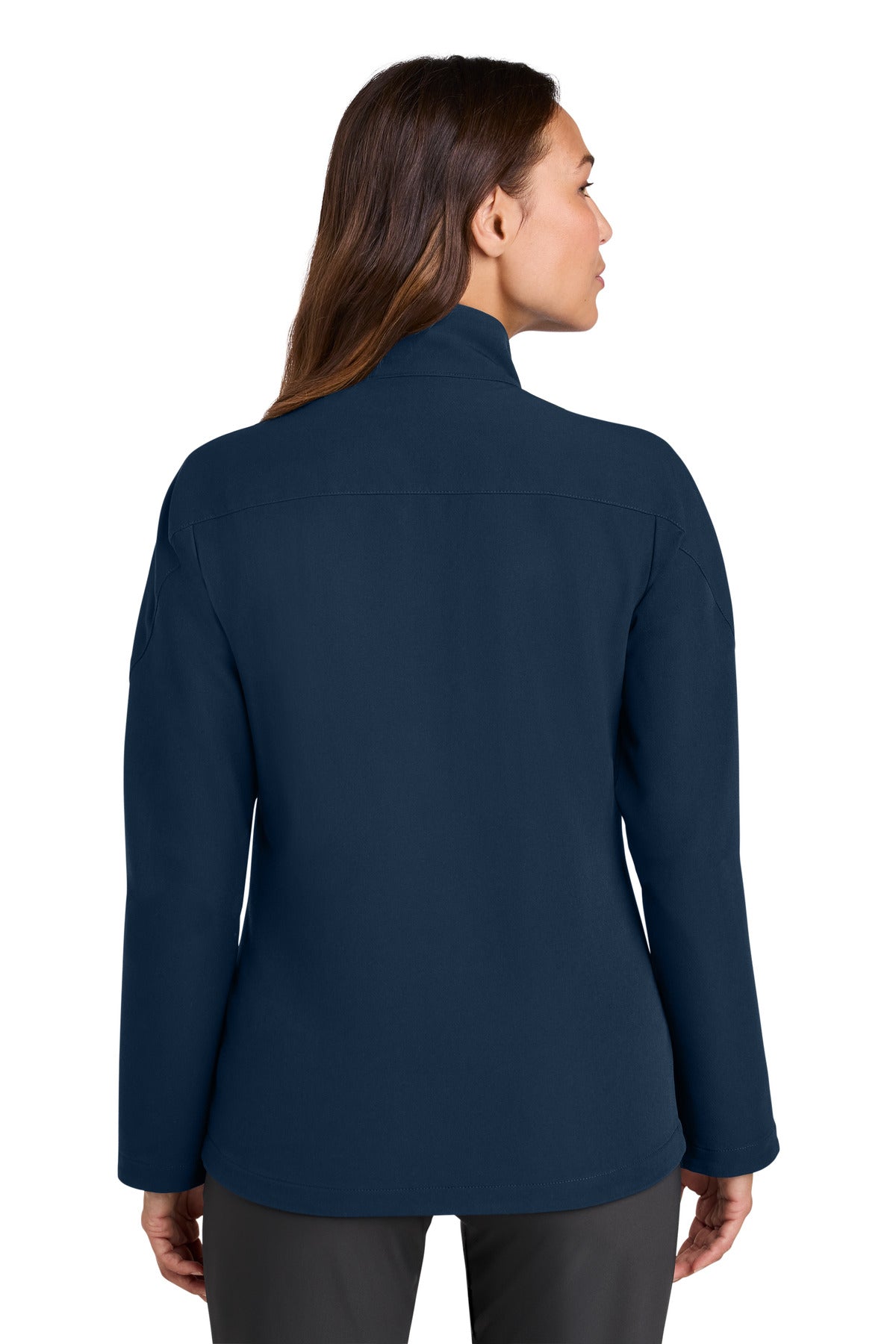 Navy Nike Women's Full-Zip Soft Shell Jacket NKHM7937 plain