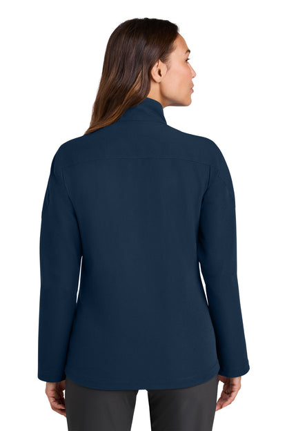 Navy Nike Women's Full-Zip Soft Shell Jacket NKHM7937 plain