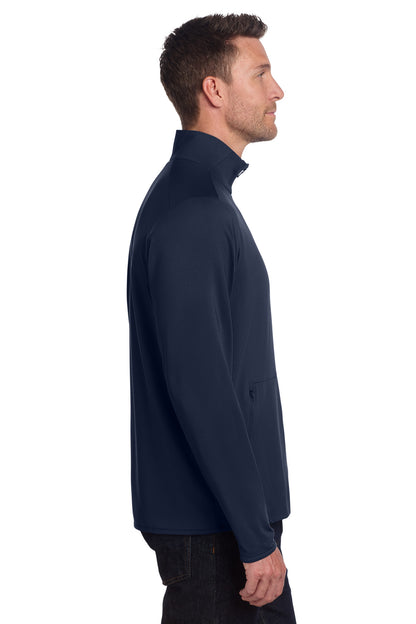 Navy Port Authority Accord Stretch Fleece Full-Zip K595 plain