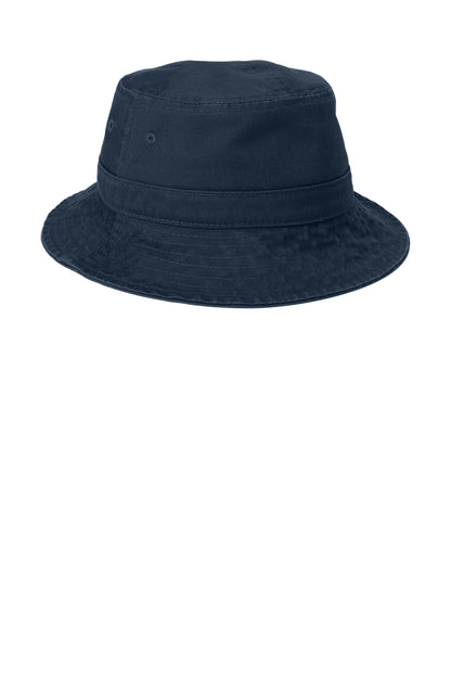Navy Port Authority Bucket Hat. PWSH2 plain