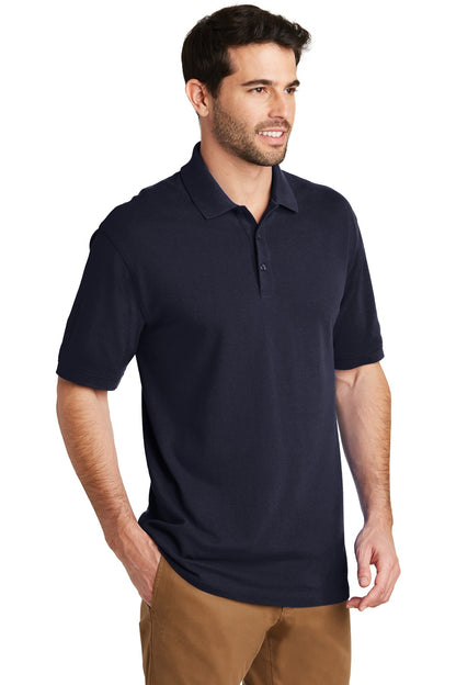 Navy Port Authority Tall EZCotton Polo TK8000 plain