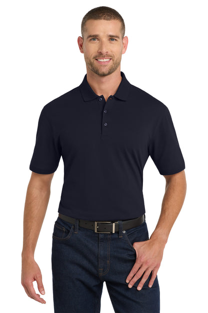 Navy Port Authority Tall EZCotton Polo TK8000 plain
