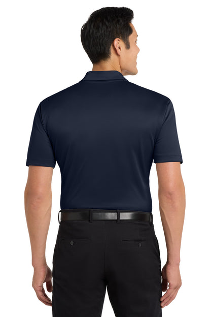 Navy Port Authority Tall Silk Touch Performance Polo. TLK540 plain