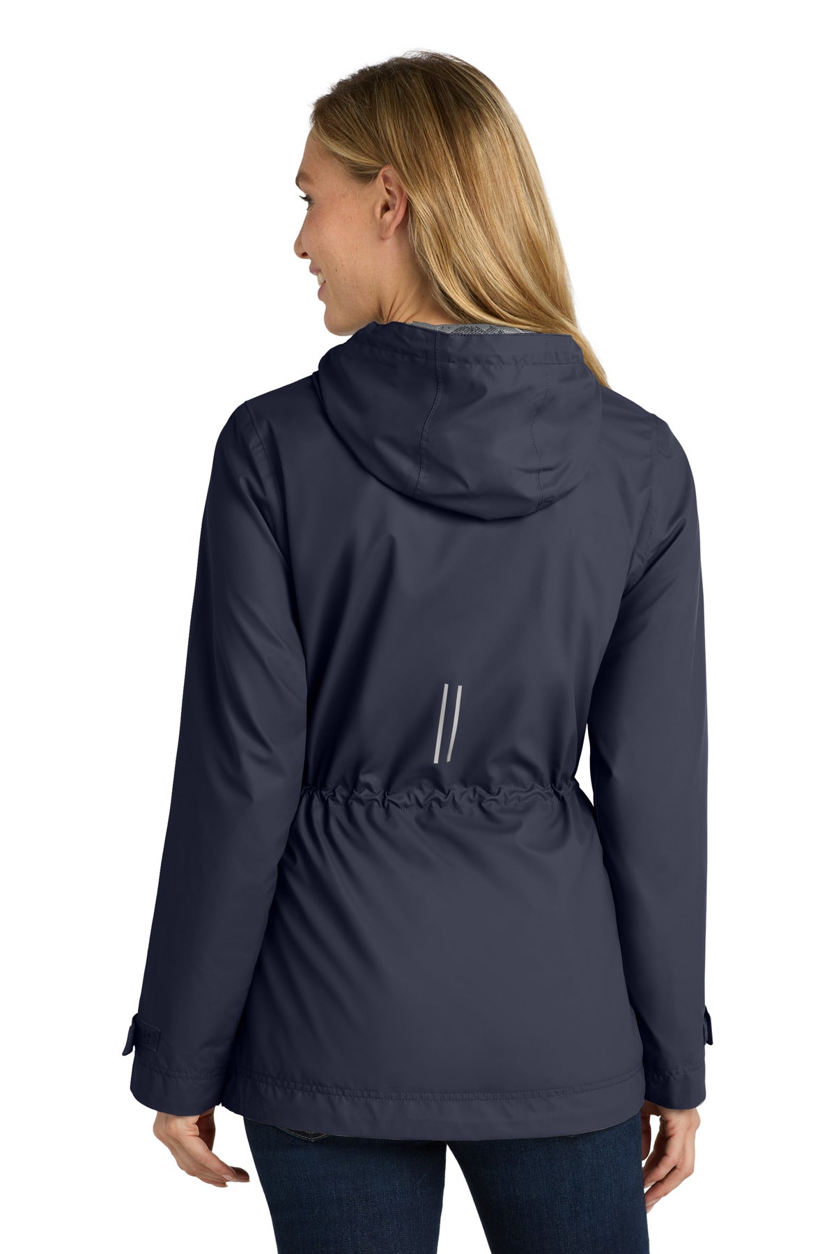 Navy Port Authority Women's Northwest Slicker. L7710 plain