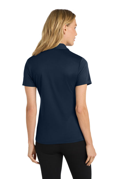 Navy Port Authority Women's Silk Touch Performance Polo. L540 plain