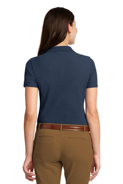 Navy Port Authority Women's Stain-Resistant Polo. L510 plain