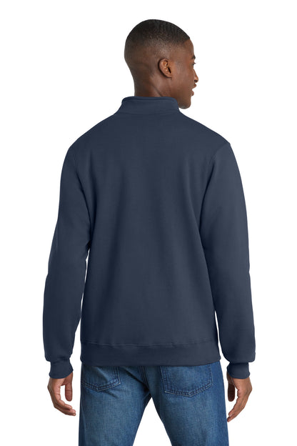 Navy Port & Co Core Fleece Cadet Full-Zip Sweatshirt PC78FZ plain