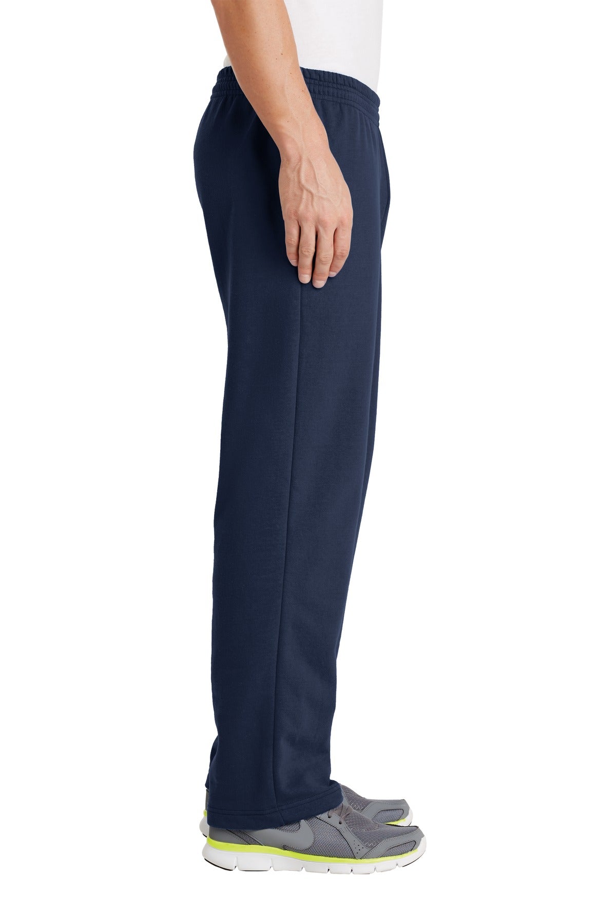 Navy Port & Co Core Fleece Sweatpant with Pockets. PC78P plain