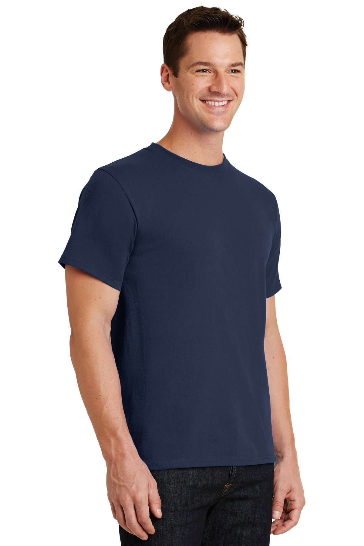 Navy Port & Co Essential Tee. PC61 plain