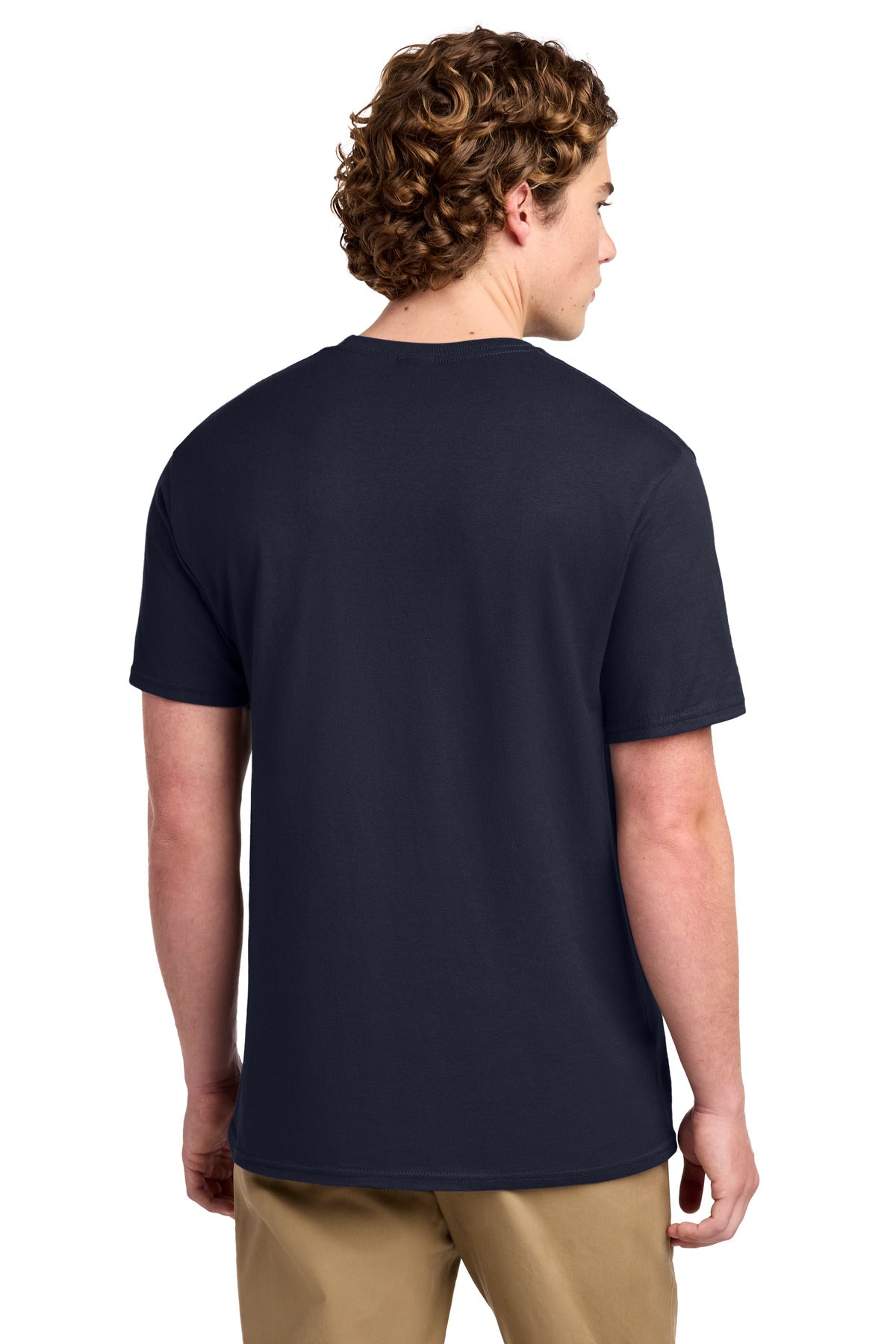 Navy Port & Co Ring Spun Cotton Tee. PC150 plain