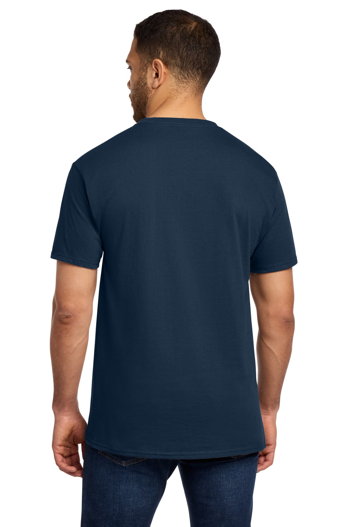 Navy Port & Co Tall Essential Pocket Tee. PC61PT plain