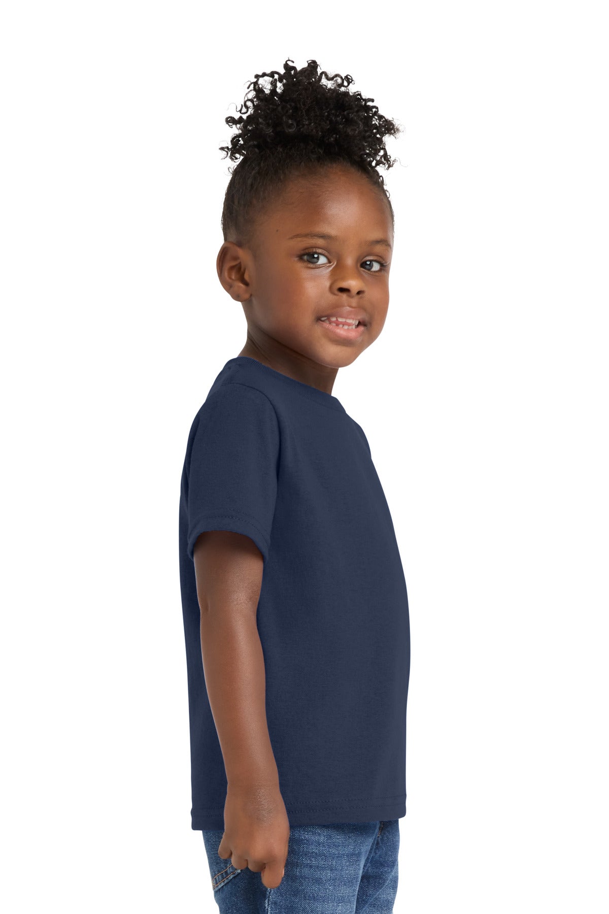 Navy Port & Co Toddler Core Cotton Tee. CAR54T plain