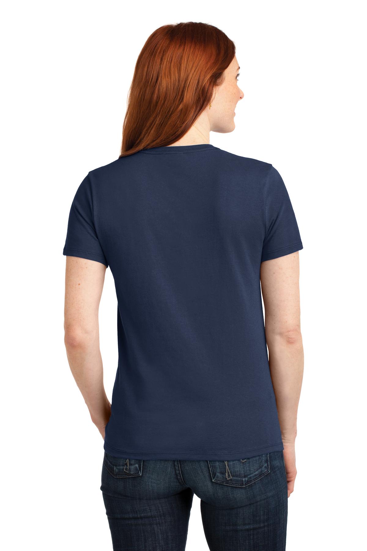 Navy Port & Co Women's Core Blend Tee. LPC55 plain