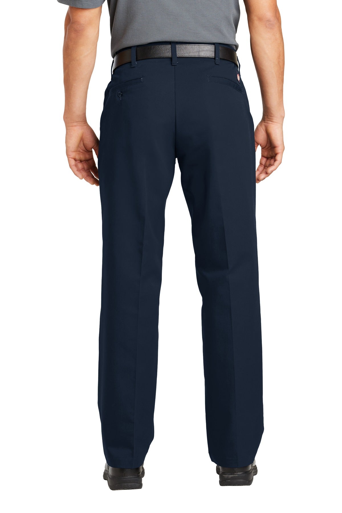 Navy Red Kap Elastic Insert Pant. PT60 plain