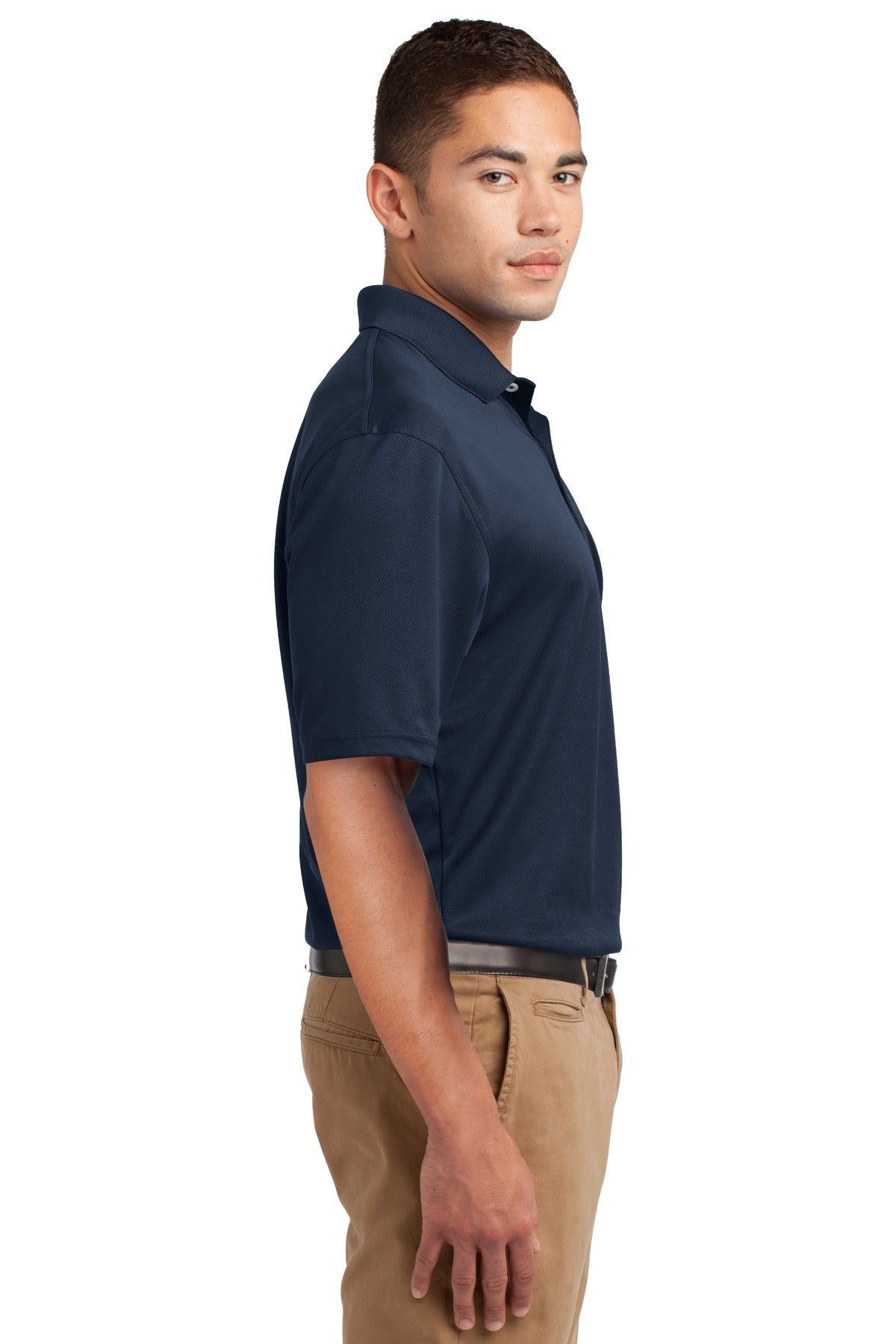 Navy Sport-Tek Dri-Mesh Polo. K469 plain