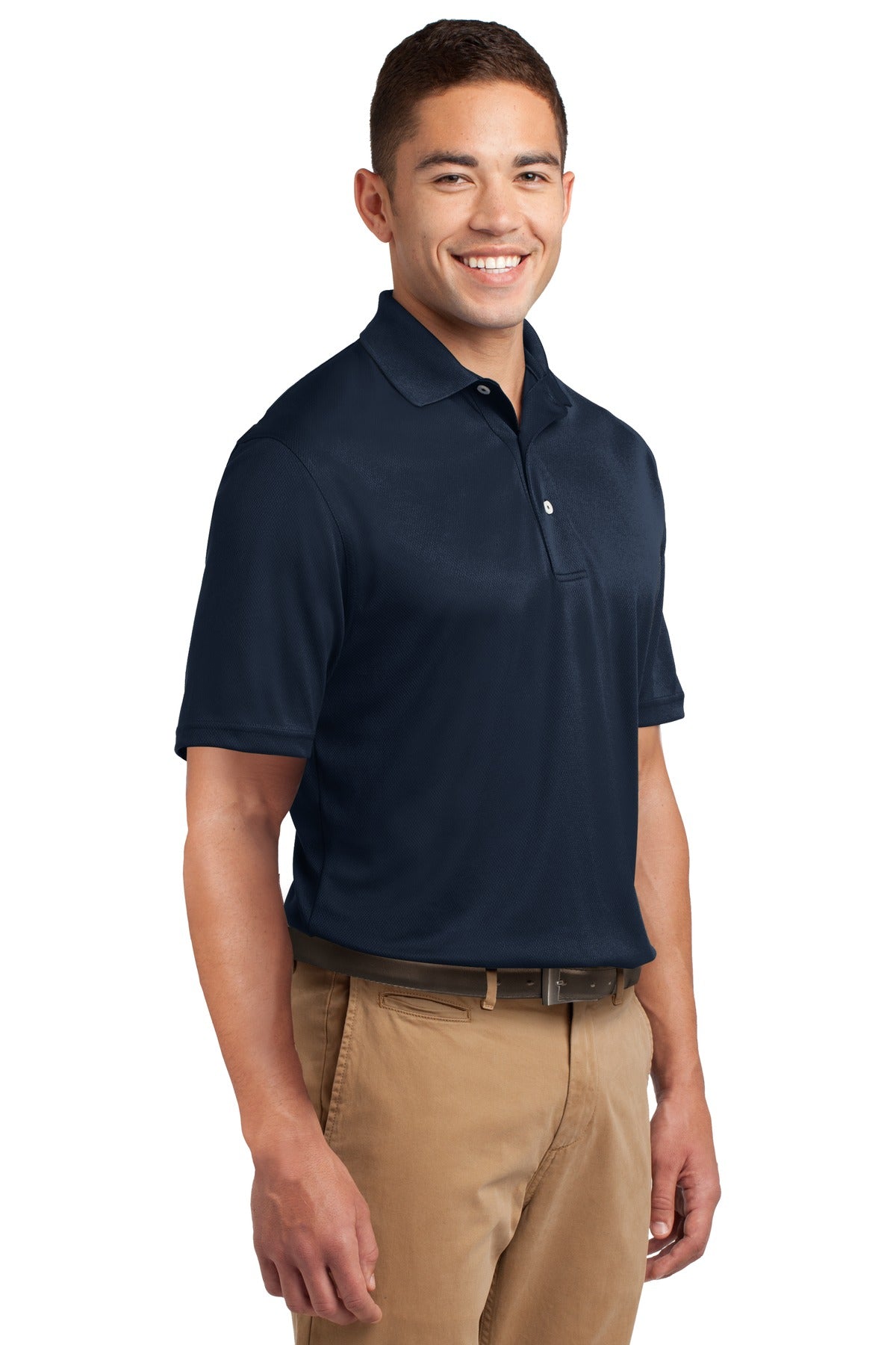 Navy Sport-Tek Dri-Mesh Polo. K469 plain