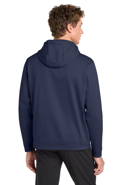 Navy Sport-Tek Sport-Wick Fleece Hooded Pullover. F244 plain