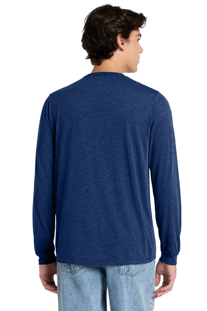 NavyTB BELLA+CANVAS Unisex Triblend Long Sleeve Tee BC3513 plain