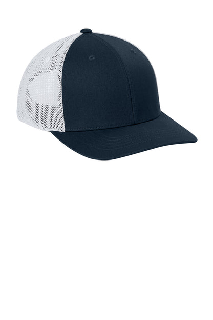 Navy/White Carhartt Flexfit 110 Mesh Back Cap CT106577 plain