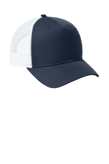 Navy/White Nike Snapback Mesh Trucker Cap NKFN9893