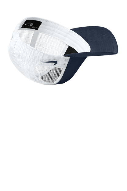 Navy/White Nike Snapback Mesh Trucker Cap NKFN9893