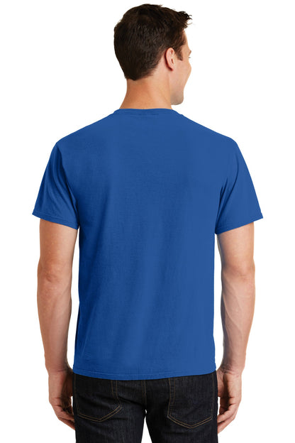 Neon Blue Port & Co Beach Wash Garment-Dyed Tee. PC099 plain