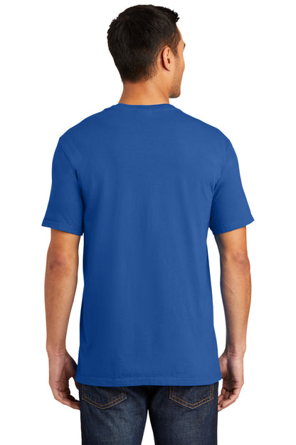 Neon Blue Port & Co Beach Wash Garment-Dyed Tee. PC099 plain