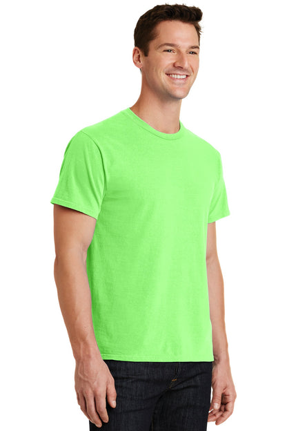 Neon Green Port & Co Beach Wash Garment-Dyed Tee. PC099 plain
