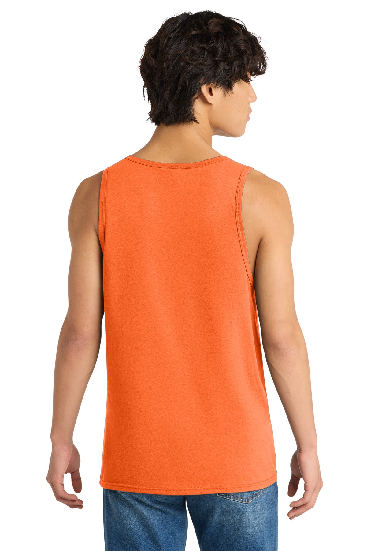 Neon Orange District The Concert Tank . DT5300 plain