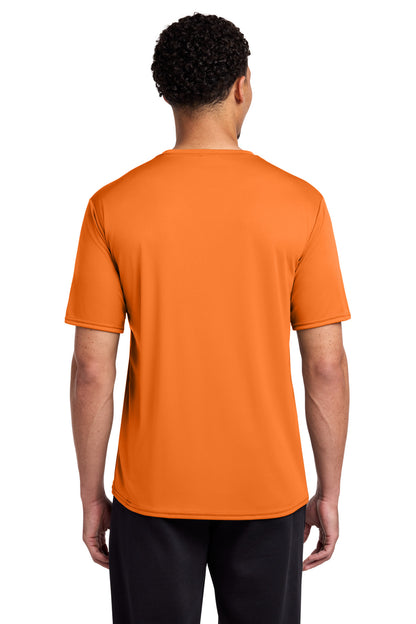 Neon Orange Port & Co Performance Tee. PC380 plain